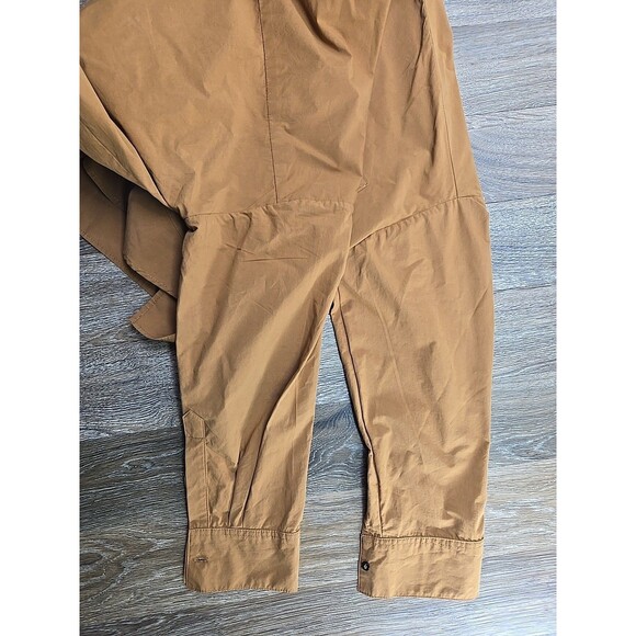 OSKLEN Oversized Shirt Jacket Shacket Women's S Camel Lightweight Cotton Collar - Picture 7 of 9